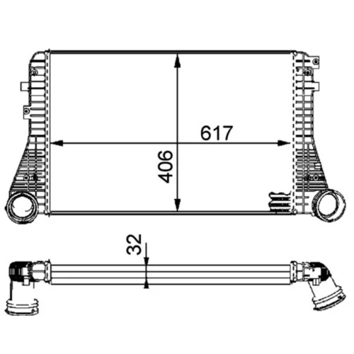 Chladič plniaceho vzduchu MAHLE CI 83 000P - obr. 1