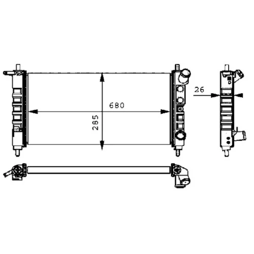 Chladič motora MAHLE CR 313 000S - obr. 11