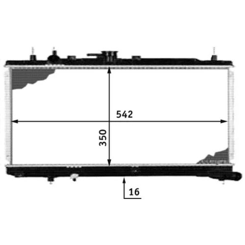 Chladič motora MAHLE CR 534 000S - obr. 1