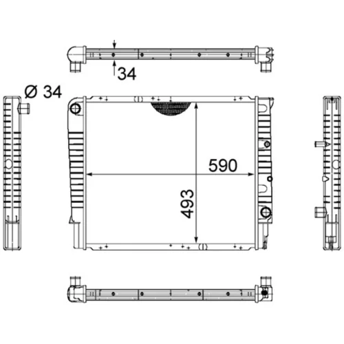 Chladič motora MAHLE CR 659 000S