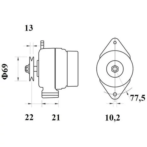 Alternátor MAHLE MG 1149 - obr. 3