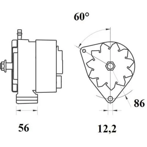 Alternátor MAHLE MG 281 - obr. 4