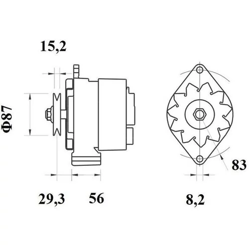 Alternátor MAHLE MG 438 - obr. 4