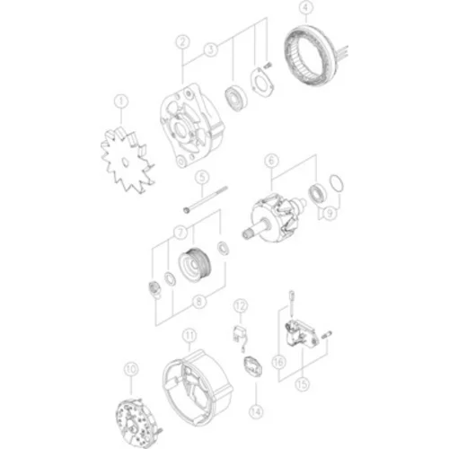 Alternátor MAHLE MG 554 - obr. 3