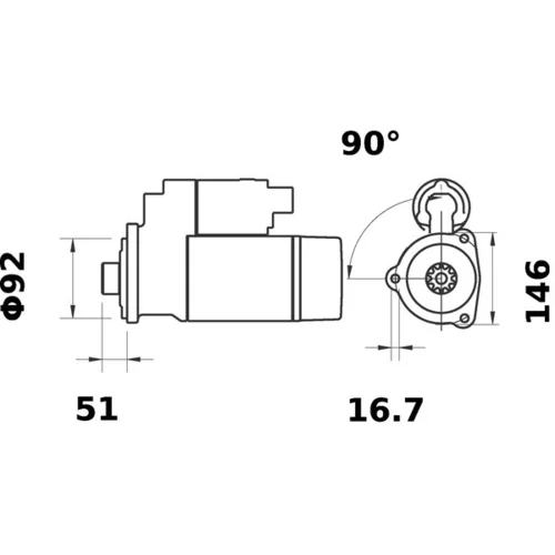 Štartér MS 61 /MAHLE/ - obr. 1