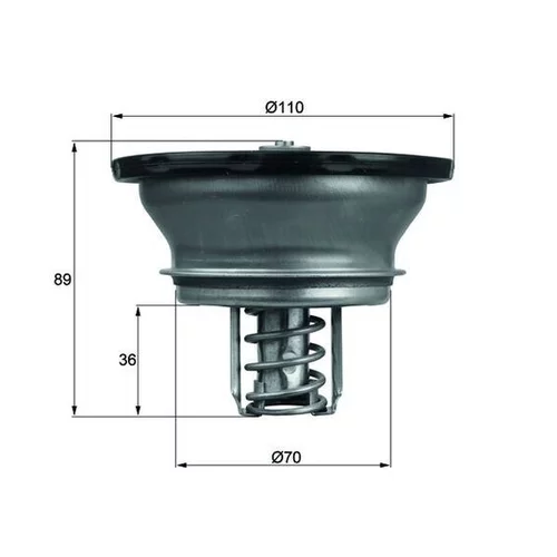 Termostat chladenia MAHLE THD 3 82 - obr. 2