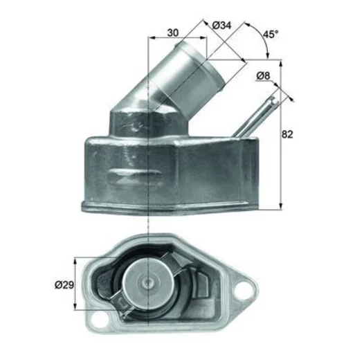 Termostat chladenia MAHLE TI 10 92 - obr. 2