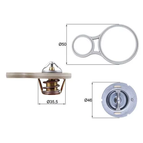 Termostat chladenia MAHLE TX 255 91 - obr. 2