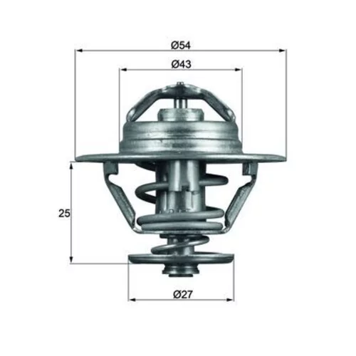 Termostat chladenia MAHLE TX 93 79D