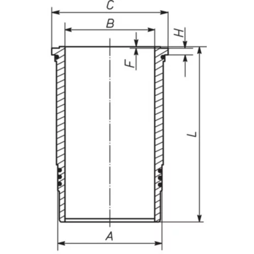 Vložka valcov MAHLE 037 LW 00102 000 - obr. 1