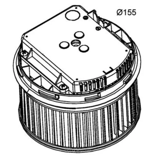 Vnútorný ventilátor MAHLE AB 262 000P - obr. 1