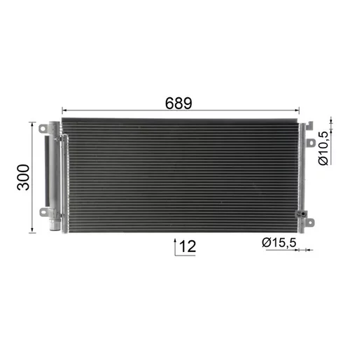 Kondenzátor klimatizácie MAHLE AC 104 000P - obr. 10