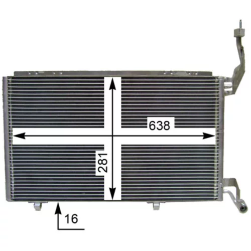 Kondenzátor klimatizácie MAHLE AC 848 000S - obr. 4