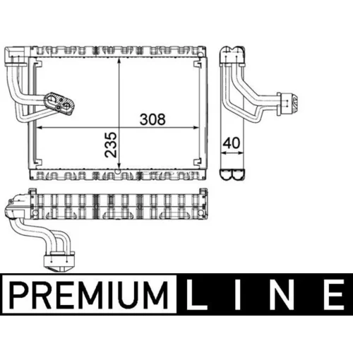 Výparník klimatizácie MAHLE AE 90 000P