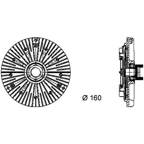 Spojka ventilátora chladenia MAHLE CFC 58 000P - obr. 1