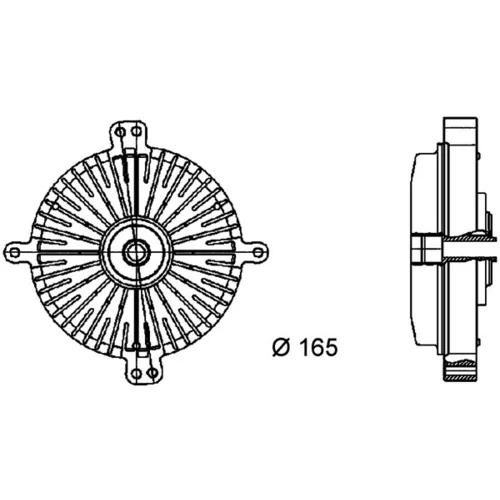 Spojka ventilátora chladenia MAHLE CFC 80 000P - obr. 1