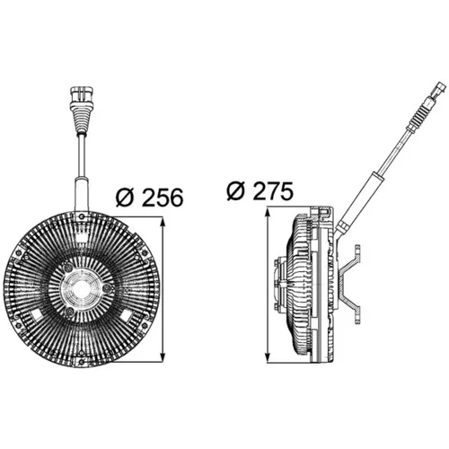 Spojka ventilátora chladenia MAHLE CFC 85 000P - obr. 1