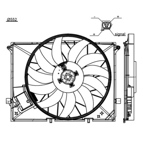 Ventilátor chladenia motora MAHLE CFF 172 000S - obr. 1