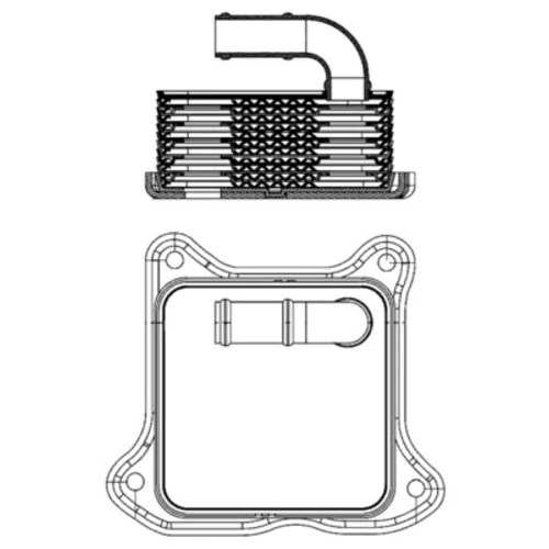 Chladič motorového oleja MAHLE CLC 2 000S - obr. 1