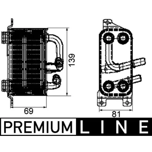 Chladič oleja automatickej prevodovky MAHLE CLC 66 000P