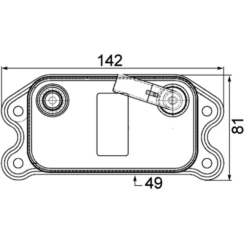 Chladič motorového oleja MAHLE CLC 73 000P - obr. 1