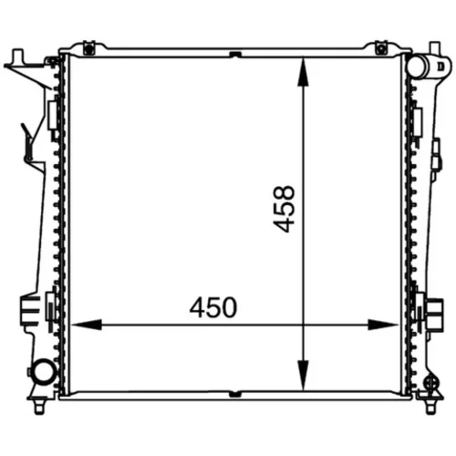 Chladič motora MAHLE CR 1367 000P