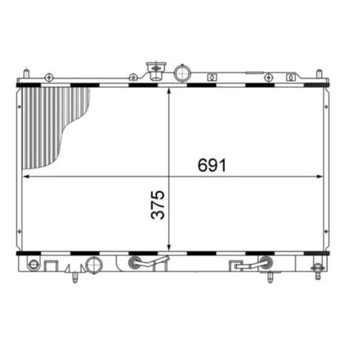 Chladič motora MAHLE CR 1483 000S