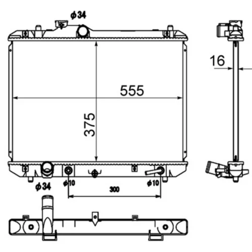 Chladič motora MAHLE CR 1870 000S