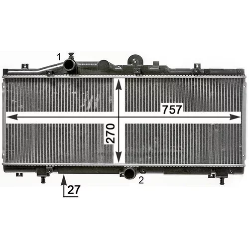 Chladič motora MAHLE CR 1989 000P - obr. 7