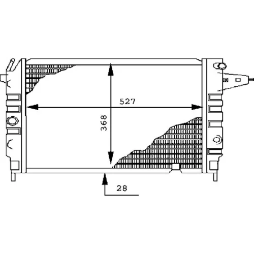 Chladič motora MAHLE CR 437 000S