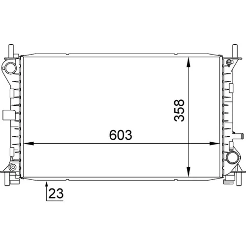 Chladič motora MAHLE CR 627 000S