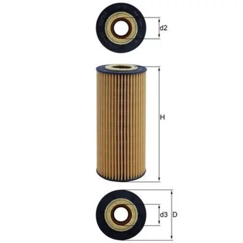 Hydraulický filter automatickej prevodovky MAHLE HX 77