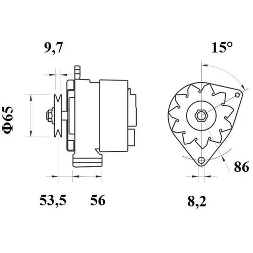 Alternátor MAHLE MG 376 - obr. 1