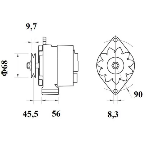 Alternátor MAHLE MG 461 - obr. 1