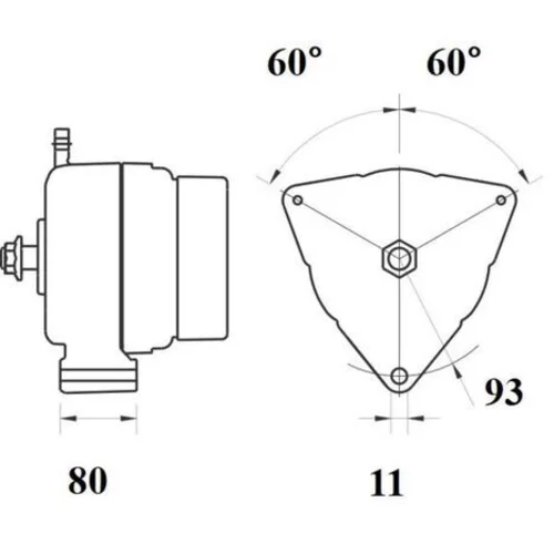 Alternátor MAHLE MG 709 - obr. 1