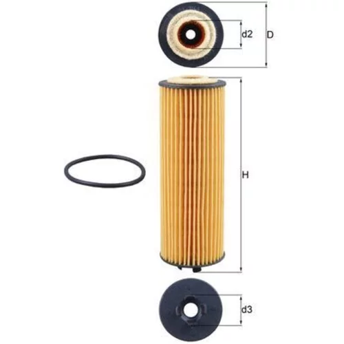 Olejový filter MAHLE OX 1155D - obr. 2