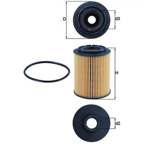 Olejový filter OX 160D /MAHLE/