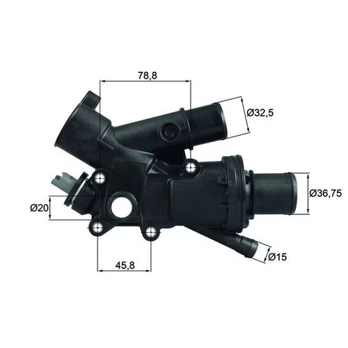 Termostat chladenia MAHLE TH 43 83 - obr. 2