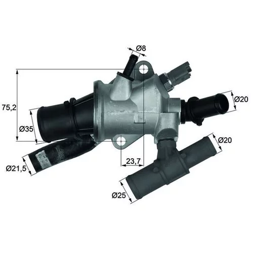 Termostat chladenia MAHLE TI 166 88