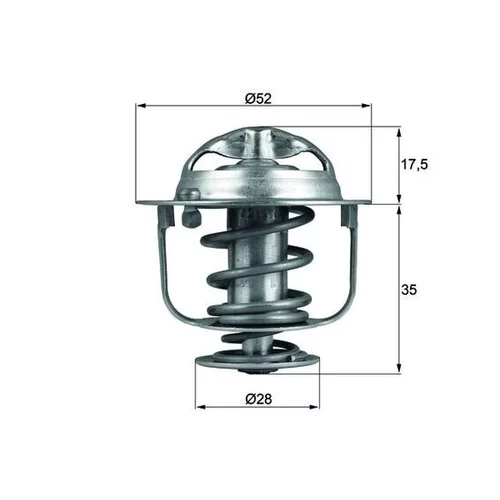 Termostat chladenia MAHLE TX 119 82D - obr. 2