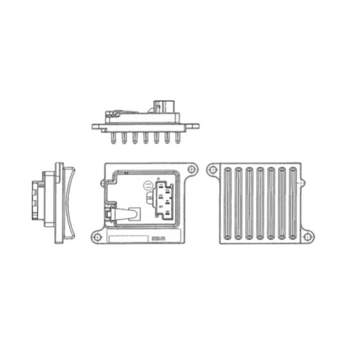 Regulator, ventilator vnutorneho priestoru MAHLE ABR 36 000P - obr. 1