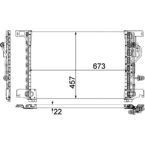 Kondenzátor klimatizácie MAHLE AC 283 000P - obr. 2