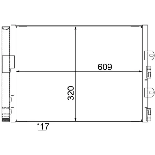 Kondenzátor klimatizácie MAHLE AC 561 000S