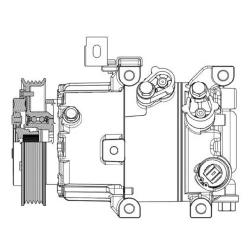 Kompresor klimatizácie MAHLE ACP 631 000P - obr. 1