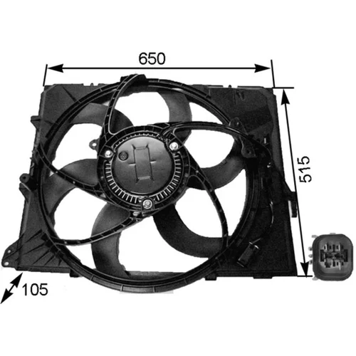 Ventilátor chladenia motora MAHLE CFF 264 000S - obr. 1