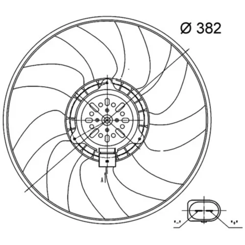 Ventilátor chladenia motora MAHLE CFF 32 000S - obr. 1