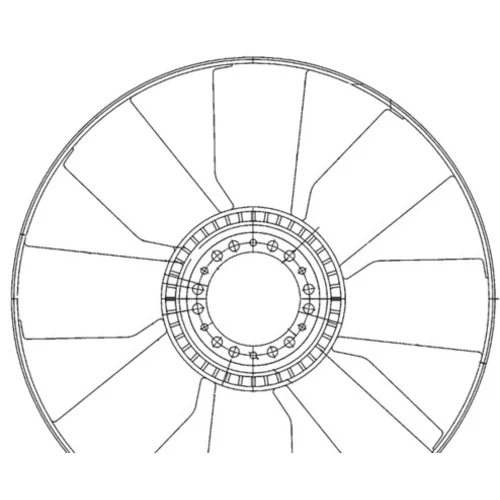 Koleso ventilátora chladenia motora MAHLE CFW 76 000P