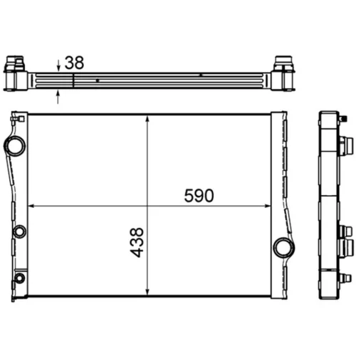 Chladič motora MAHLE CR 1049 000S