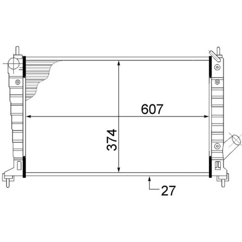 Chladič motora MAHLE CR 1511 000S