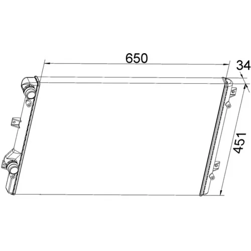 Chladič motora MAHLE CR 1538 000S